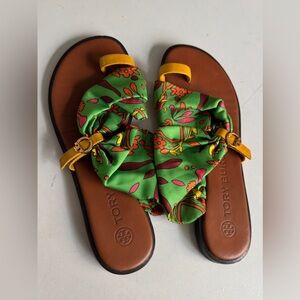 Tory Burch Multicolor Floral Sandals Size 7 New